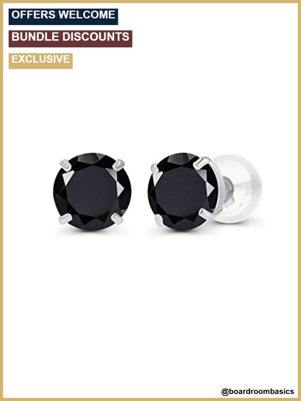 Solid 14K Gold 4mm Round Gemstone Birthstone Prong Set Stud Earrings